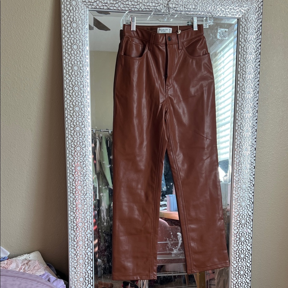Abercrombie & Fitch Brown Straight Leg Pants